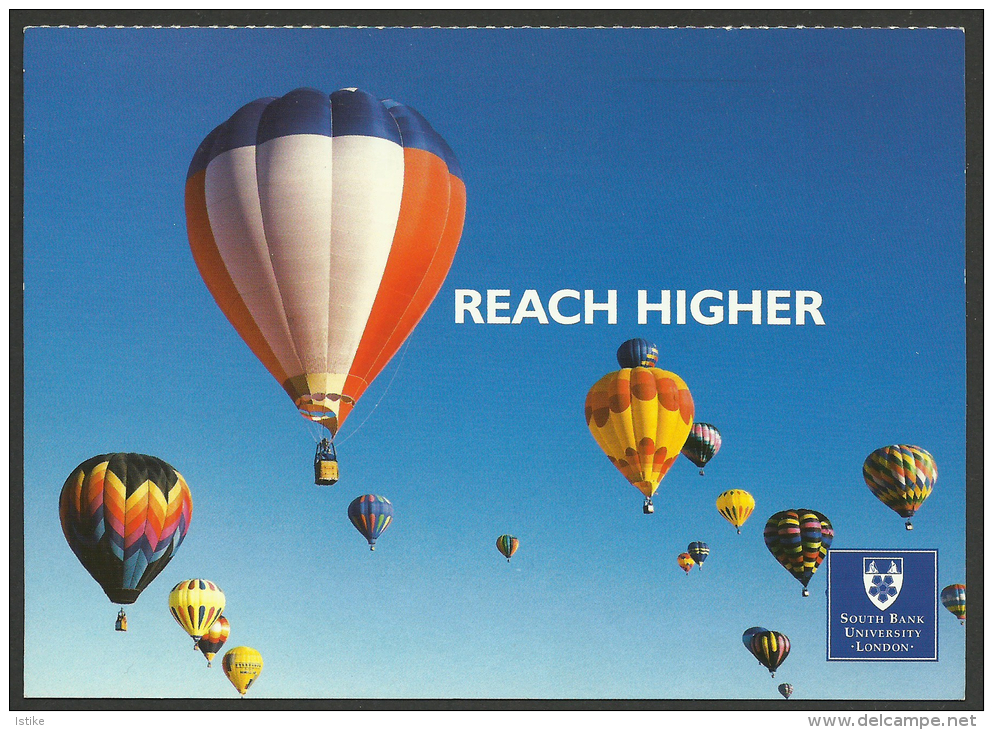 HOT AIR BALLOON, SOUTH BANK UNIVERSITY,LONDON, U.K., REACH HIGHER. - Fesselballons