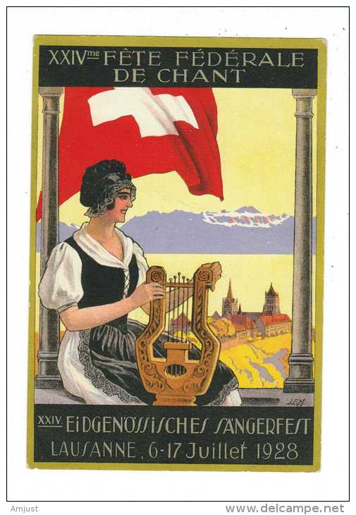 Suisse // Vaud // Lausanne Fête Fédérale De Chant 6 Et 7  Juillet 1928 - Lausanne