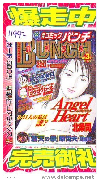 Carte Prépayée Japon * MANGA * ANGEL HEART * ANIMATE * ANIME (11.997) Movie Japan Prepaid Card Tosho Karte * - Film