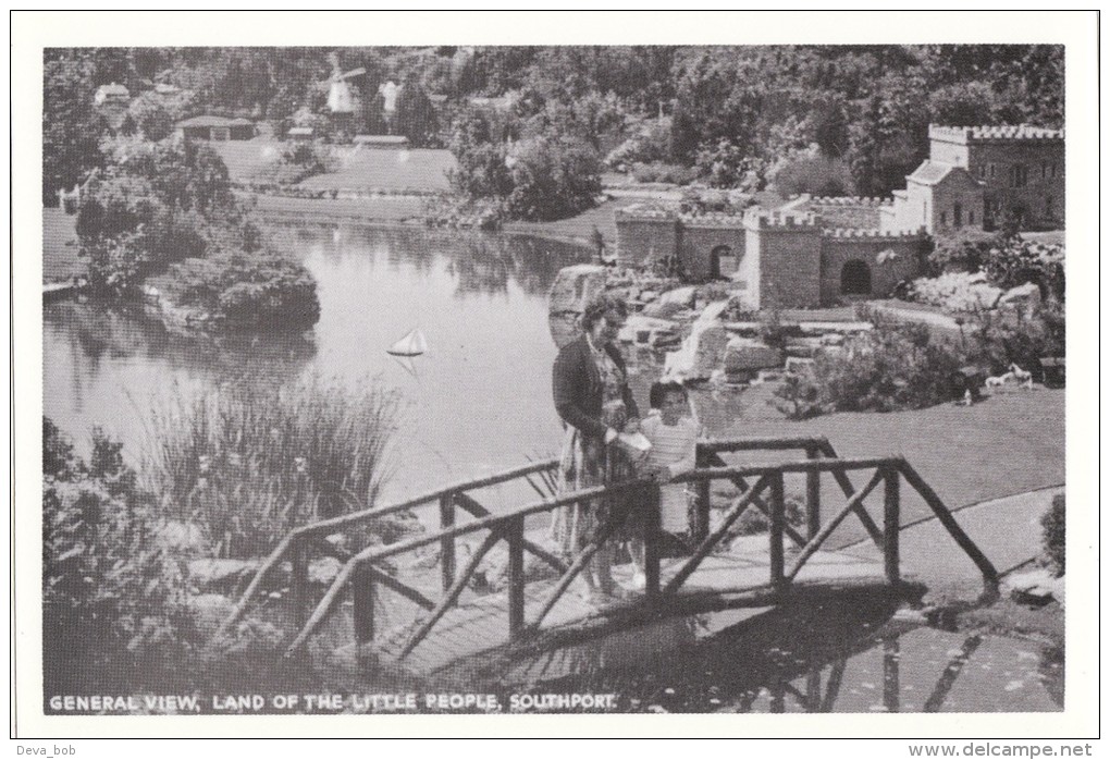 Postcard Model Village SOUTHPORT 1950 Land Of The Little People Repro - Southport