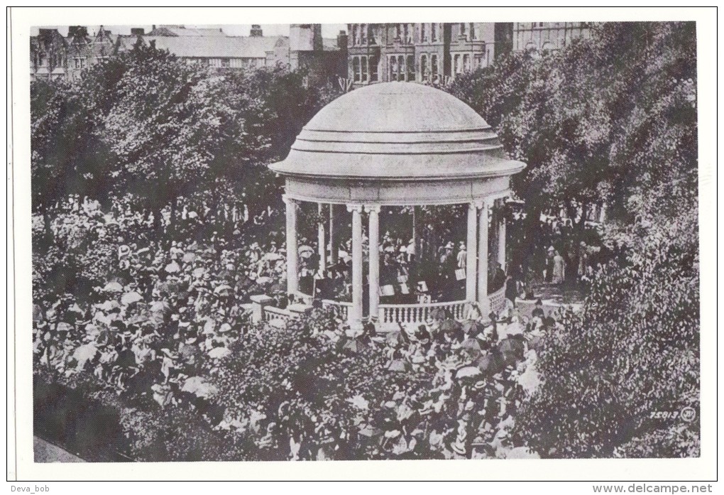 Postcard The Band Stand Lord Street SOUTHPORT C1925 Repro - Southport