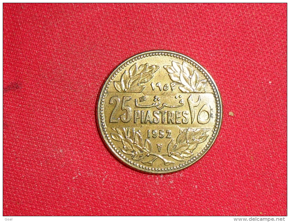 Monnaie Libanaise/ 25 Piastres 1952 / TTB+ - Lebanon