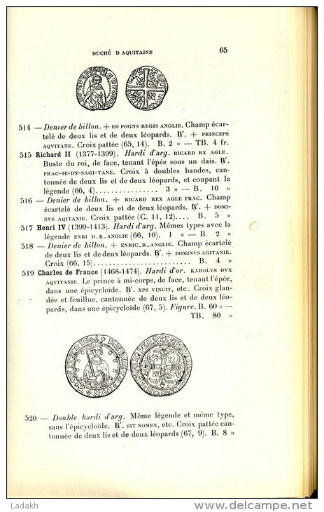 CATALOGUE GENERAL ILLUSTRE # MONNAIES FRANCAISES (PROVINCIALES ) # BOUDEAU # 1970 # VAN DER DUSSEN # - Livres & Logiciels