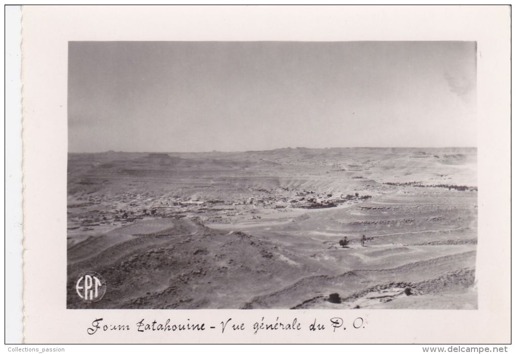 Cp , TUNISIE , FOUM TATAOUINE , Vue Générale Du P. O. - Tunisie