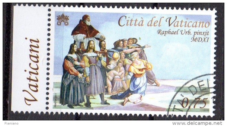 PIA - VAT : 2011 : 500° Dell´ Affresco Della Stanza Di Eliodoro  - (SAS  1572-73) - Used Stamps