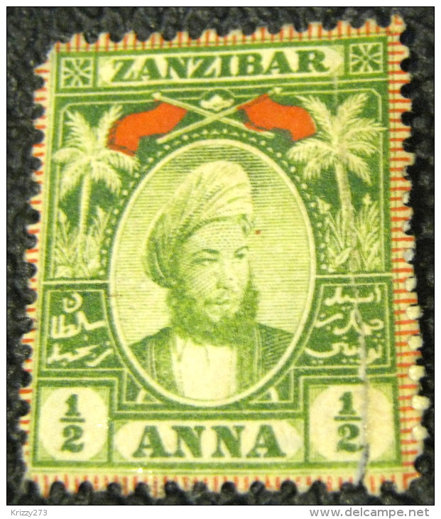 Zanzibar 1896 Sultan Hamid Bin Thumaini 0.5A - Mint Damaged - Zanzibar (...-1963)