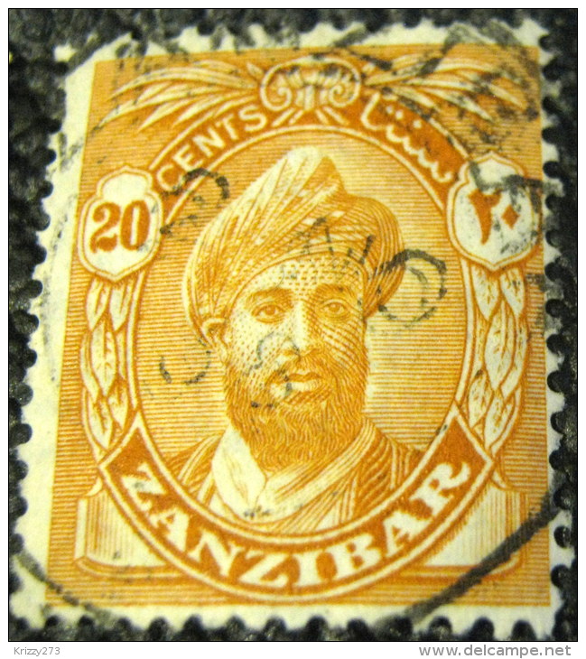 Zanzibar 1936 Sultan Chalifa Bin Harub 20a - Used - Zanzibar (...-1963)