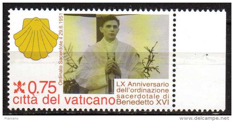 PIA - VAT : 2011 : 60° Dell' Ordinazione Sacerdotale Di Papa Beneddto XVI  - (SAS  1554-57) - Neufs