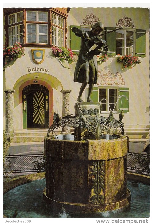 BF57 Malerisches Salzkammergut Mozartbrunnen In St Gilgen   2 Scans - St. Gilgen
