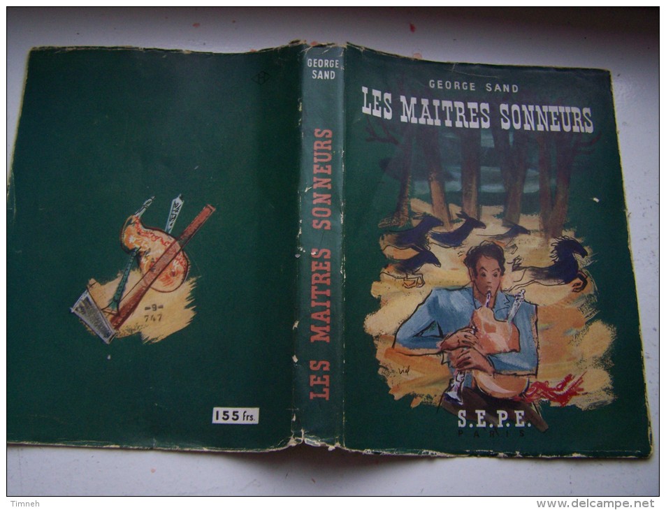 COUVRE-LIVRE - LES MAITRES SONNEURS GEORGE SAND S.E.P.E. Illustrations VIAL - L