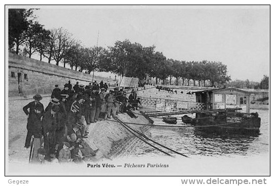 75 PARIS-Vécu Pêcheurs Parisiens Gros Plan Du Bateau N° 80 Reproduction - Petits Métiers à Paris