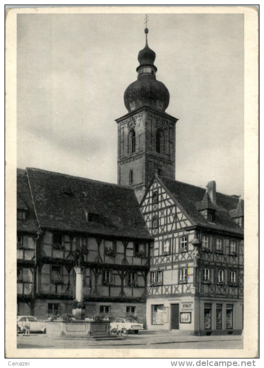 AK Forchheim, Marktplatz, Ung (Autos) - Forchheim