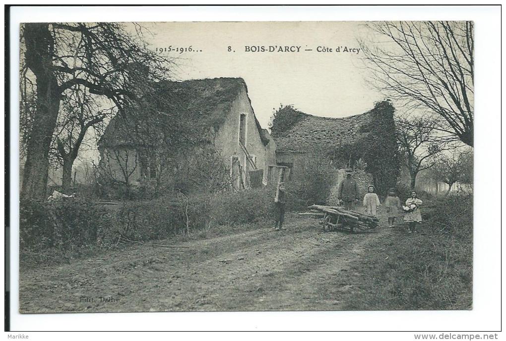 78 -Bois D'Arcy, Côte D'Arcy, Belle Carte Animée, Enfants, Charrette, Bois, Rare,  Très Bon état, Voir Photos. - Bois D'Arcy