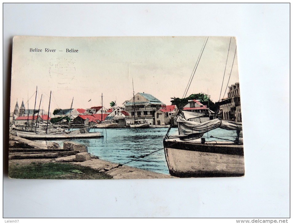 Carte Postale Ancienne : BELIZE : Belize River - Belice