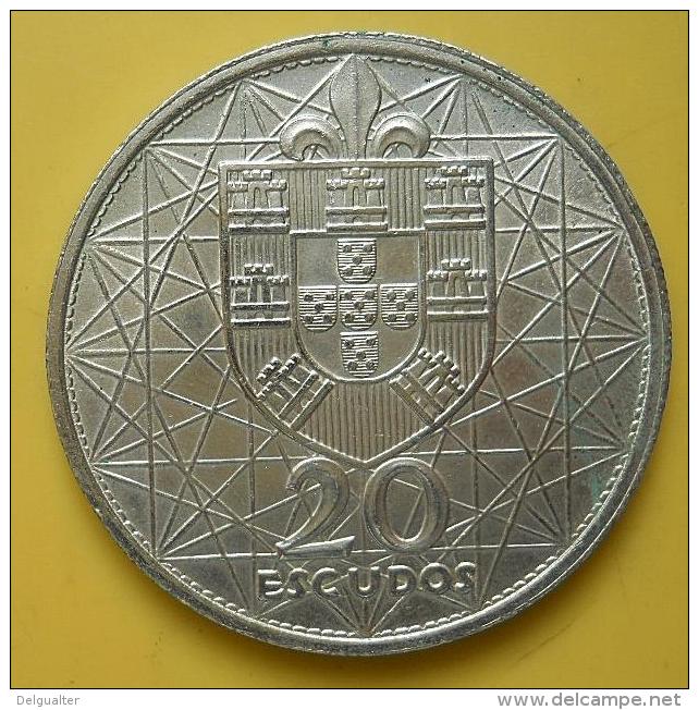 Portugal 20 Escudos Ponte Salazar 1966 Silver - Portogallo