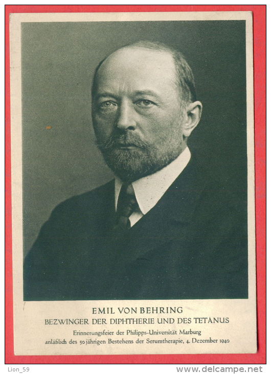 138619 / Emil Adolf Von Behring - Germany Physiologist Who Received The 1901 Nobel Prize In Physiology Or Medicine - Prix Nobel