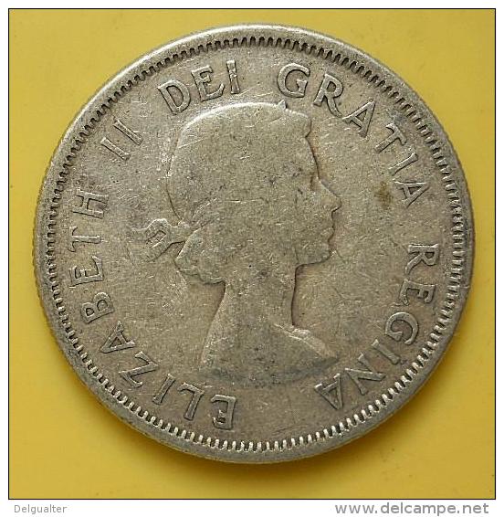 Canadá 25 Cents 1957 Silver - Canada