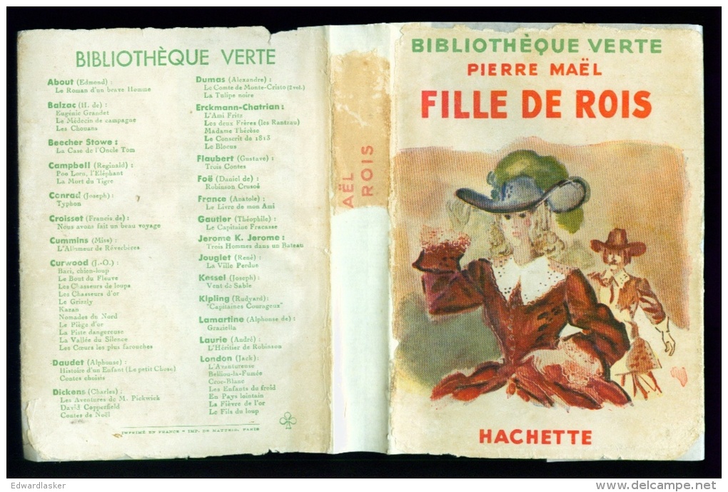 Bibl. VERTE : Fille De Rois //Pierre Maël - Mai 1948 - Bibliotheque Verte