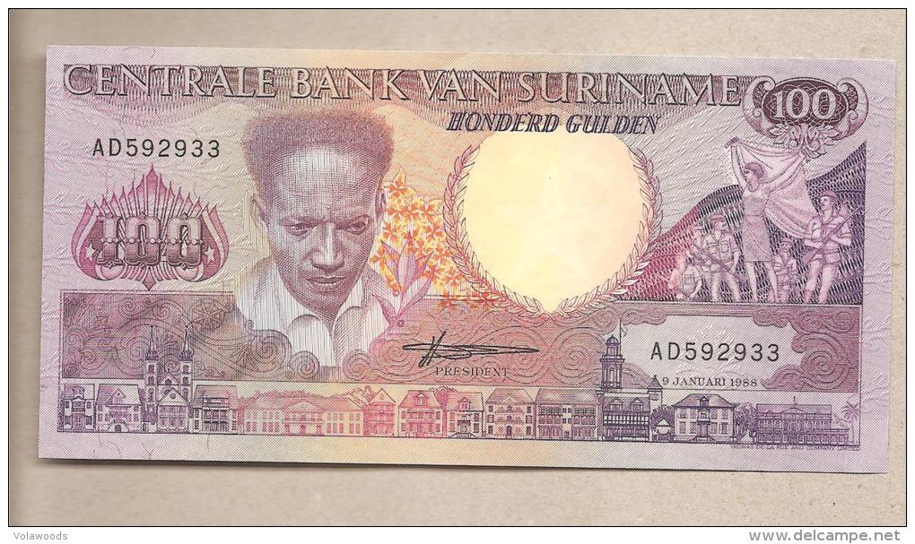 Suriname - Banconota Non Circolata Da 100 Fiorini - 1988 - Suriname
