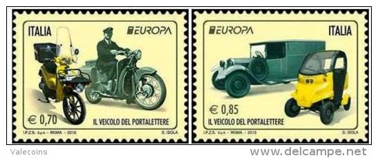 # ITALIA ITALY - 2013 - CEPT EUROPA - Car Bike Postman - Stamps MNH - 2011-20: Ungebraucht