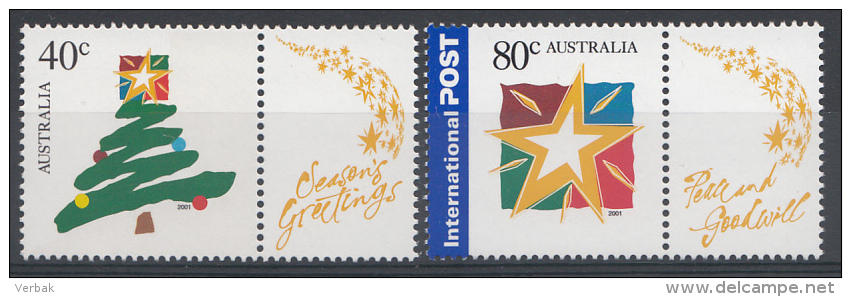 AUSTRALIË Mi.nr: 2078-2079 Weihnachten 2001 Neuf Sans Charniere-MNH-Postfris - Ongebruikt