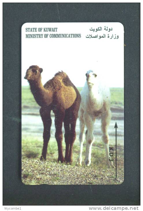 KUWAIT  - Magnetic Phonecard/Baby Camels As Scan - Koeweit