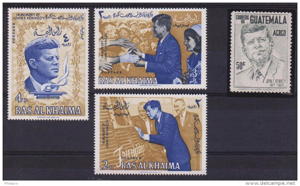 RAS AL KHAIMA + GUATEMALA  KENNEDY ** MNH   Réf   5266 - Kennedy (John F.)