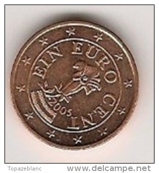 AUTRICHE -  1 EUROCENT 2005 / NEUF - Oesterreich