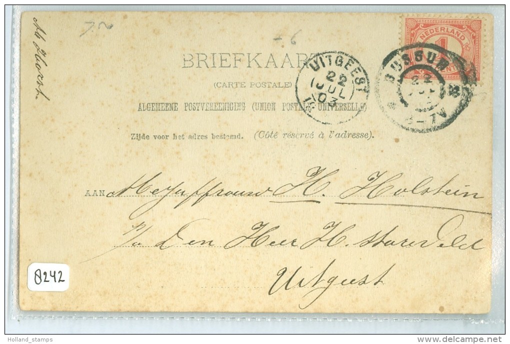 BRIEFKAART * NVPH Nr. 51 * GELOPEN In 1903 BUSSUM Naar UITGEEST (8242) - Brieven En Documenten