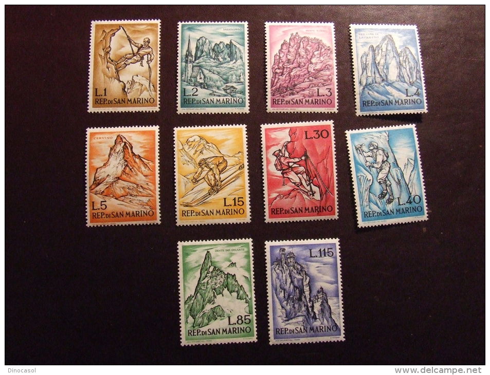 SAN MARINO 1962 ALPINISMO NUOVO ** - Unused Stamps