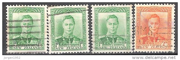 NEW ZEELAND   #   STAMPS FROM  YEAR 1938  " STANLEY GIBBONS  606 680 " - Oblitérés