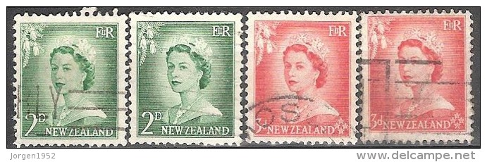 NEW ZEELAND   #   STAMPS FROM  YEAR 1953  " STANLEY GIBBONS  726 727 " - Used Stamps
