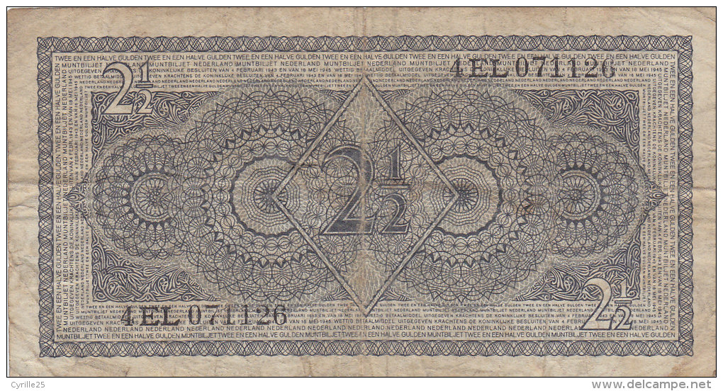 2 1/2 GULDEN 8-08-1949  4EL071126 - 2 1/2 Gulden