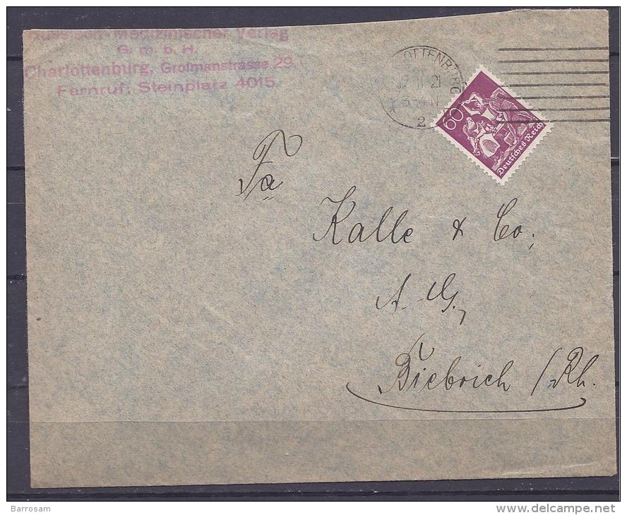 Germany1921:Michel165(60pfg) Ef Cover - Other & Unclassified