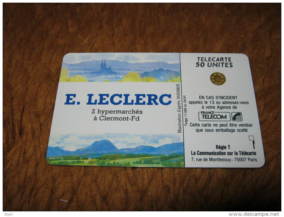 LECLERC No 1, 11000,  04/91. Telecarte Neuve Sans Blister,NE. - 50 Units