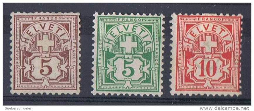 CH-12 - SUISSE N° 65 à 67 Neufs* - Unused Stamps