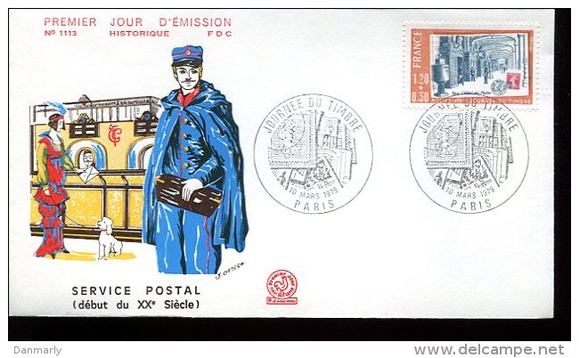 FDC 10/03/79 : Journée Du Timbre 79 " Servicr Postal" - Journée Du Timbre