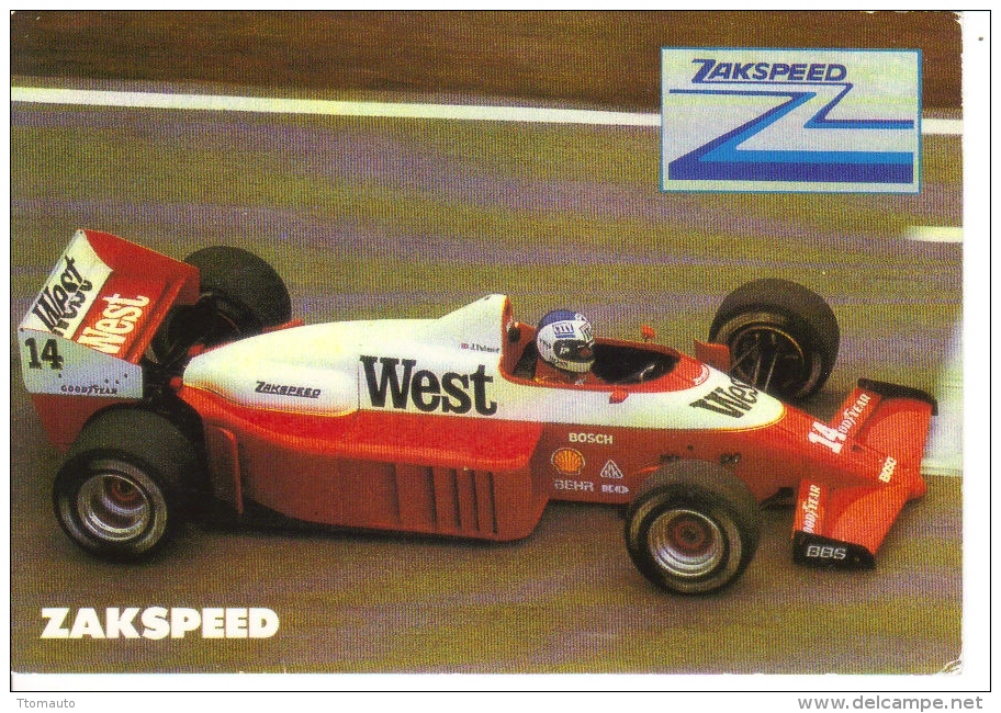 Formula 1 Grand Prix 1986  -  Zakspeed-Ford  -  Pilote Jonathan Palmer   -   CP - Grand Prix / F1