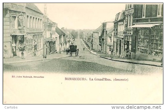 Belgique BONSECOURS  La Grand'Rue (Descente) - Tournai