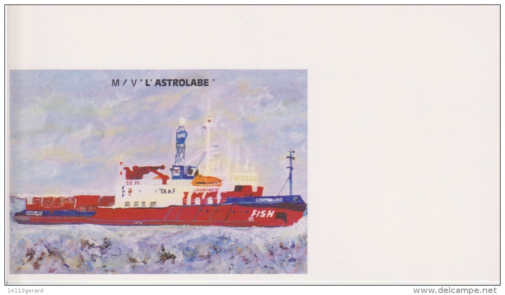 M/V L'ASTROLABE  COMPAGNIE FISH PEINTURE M-F PETIT(RECTO-VERSO) - Covers & Documents