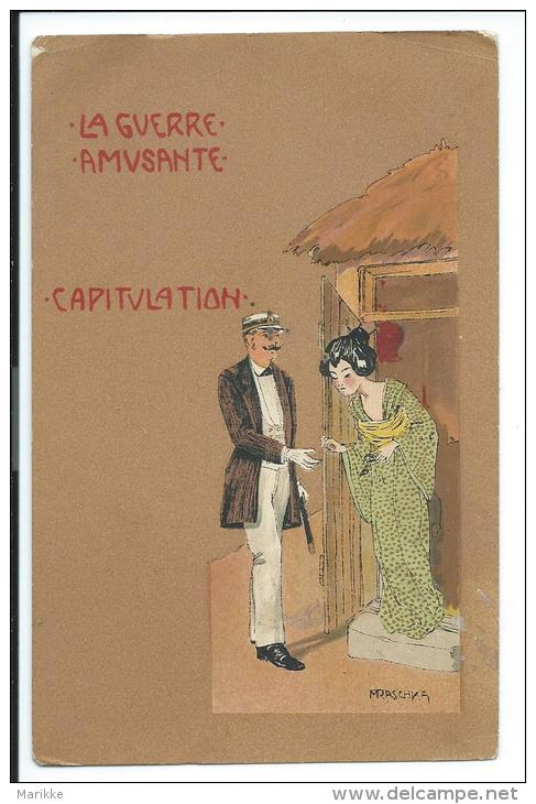 La Guerre Amusante, Capitulation, Kirchner Sous Son Pseudo M Raschka, Rare, Coins Fripés, Mini-accrocs Voir Photos. - Kirchner, Raphael