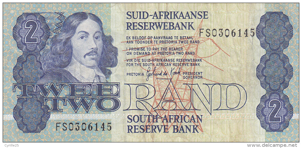 2 RAND FS03Q6145 - Afrique Du Sud