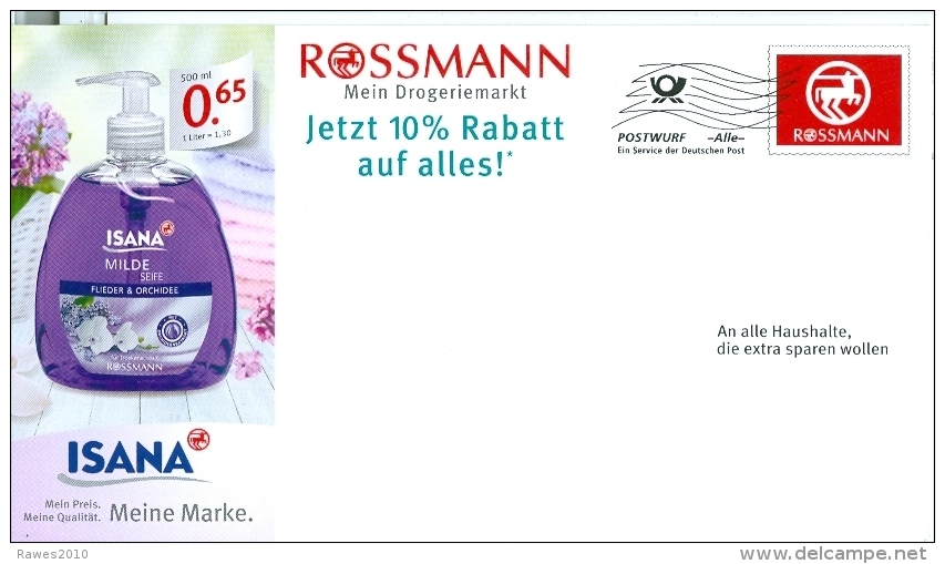 BRD Burgwedel Postwurf Alle FRW Rossmann GmbH Drogeriemarkt Isana Milde Seife - Thermalisme