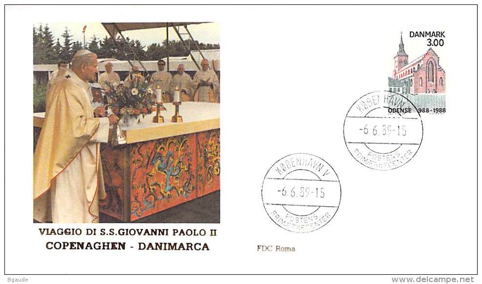 DANEMA  RELIGION CATHOLIQUE VOYAGE  PAPE  JEAN PAUL II   Pope John Paul II Papst Johannes Paul II  PAPA Jonas Paulius II - Lettres & Documents