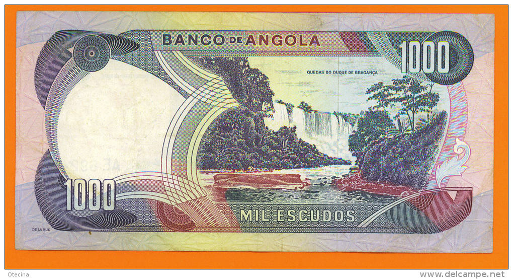 ANGOLA 1000 Escudos 24 Novembre 1972  P103  (Marechal Carmona) TTB - Angola