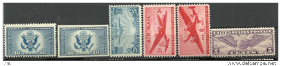 Timbres Poste Aérienne (PA 12, 19,19a,21-26-33) 6 T-p Neufs *. Côte 26,00 € - 1b. 1918-1940 Neufs