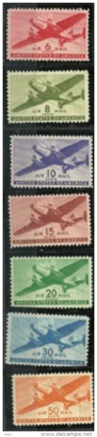 Timbres Poste Aérienne (PA 26/32)  Neufs **   Côte 35,00 € - 2b. 1941-1960 Neufs