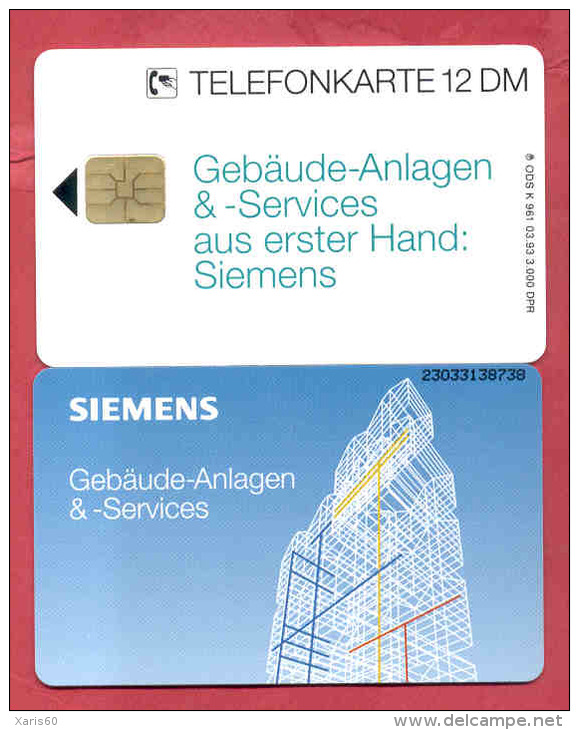 GERMANY: K-961 03/93 SIEMENS "Gebaude - Anlagen & Services" Unused - K-Serie : Serie Clienti