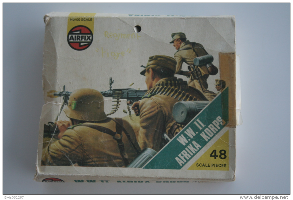 Airfix WW2 Afrika Korps, Scale HO/OO, Vintage - Figurines