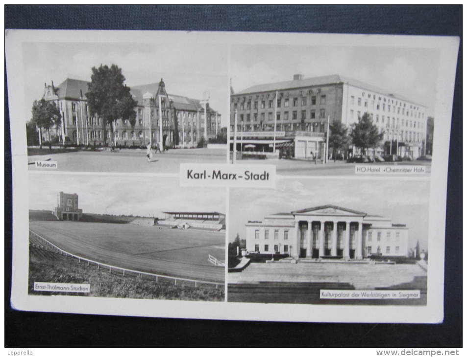 AK CHEMNITZ KARL MARX STADT Stadion Ca.1955 //  D*10118 - Chemnitz (Karl-Marx-Stadt 1953-1990)